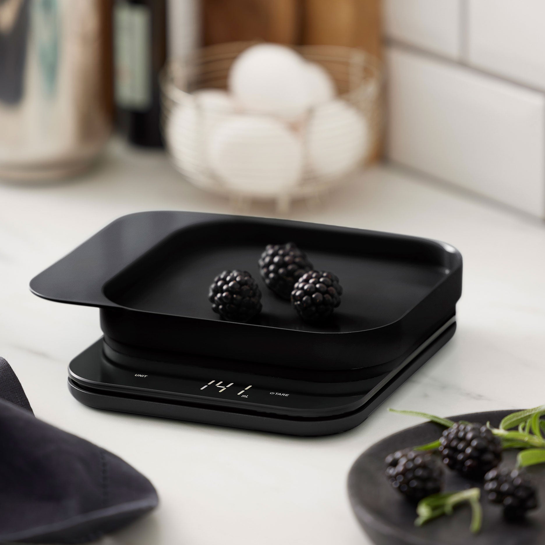 Mensura køkkenvægt sort